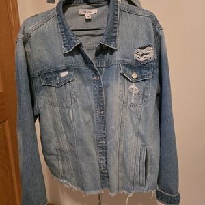 Zenana Outfitters Blue Denim Jacket for Women